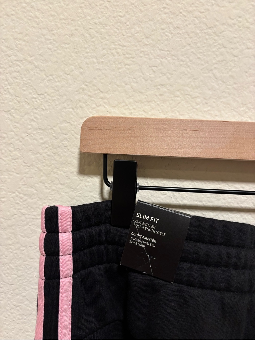 NWT Adidas Women’s Black and Pink Track Set - Sweatshirt & Joggers - Picture 7 of 9